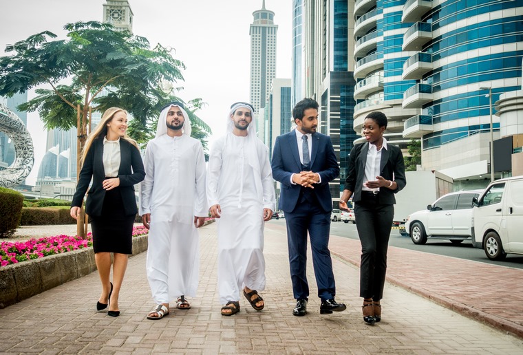 International business meeting and partnerships